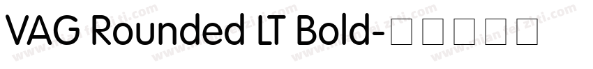 VAG Rounded LT Bold字体转换